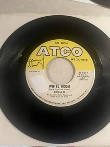 Cream "White Room" 45 rpm Record on ATCO Label...60s Classic Rock HIT in VG+ - Picture 1 of 2