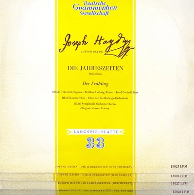 4LP GY1 HAYDN Seasons FRICSAY TROTSCHEL LUDWIG GREINDL RIAS BERLIN DGG LPM-18025 - Image 1 of 3