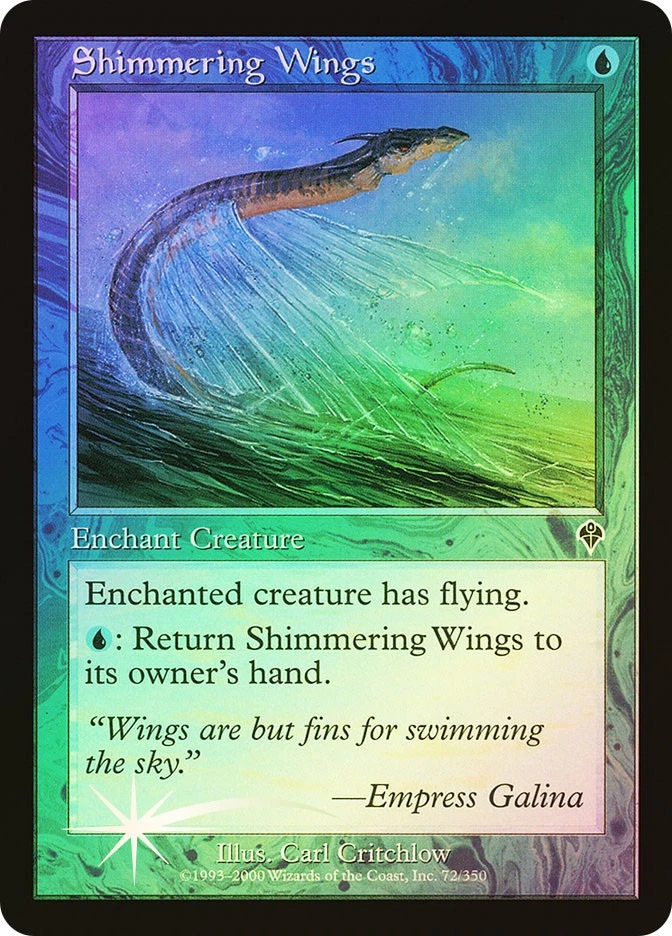 MTG FOIL Shimmering Wings  - Invasion #072 - Image 1 of 1