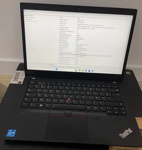 Lenovo Thinkpad T14 Gen2i AZERTY French I5-1145G7 32Go RAM 512 Go SSD - Photo 1/8
