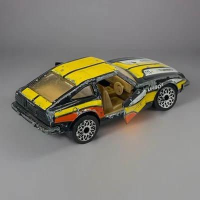 Matchbox Datsun 280 ZX 1982 2+2 puertas abiertas negro diecast coche Macao vintage Foto 1 de 4