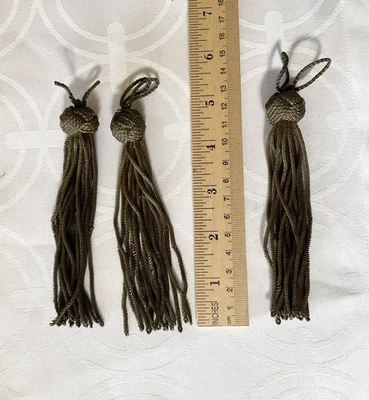 Antique Gorgeous Metallic Golden Thread France 1800's - Set Of 3 EUC - Image 1 of 4