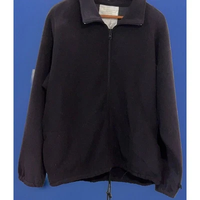 Tru-Spec Micro Fleece Liner Jacket Black Bungee Waist Mock Neck Zip Small - Image 1 of 4