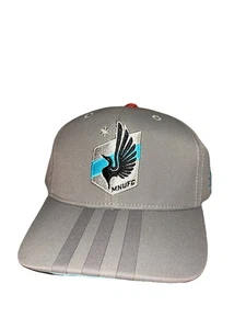 Adidas Minnesota United Gray Primary Logo Jersey Hook Structured Adjustable Hat - Picture 1 of 4