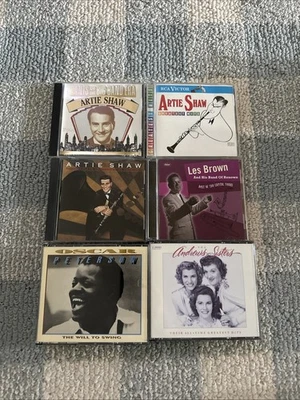 6 CD Lot Artie Shaw -Andrew Sisters -Les Brown -Oscar Peterson Foto 1 de 4