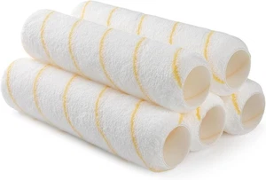 Cubiertas de rodillos de pintura, paquete de 5, rodillo de microfibra de 9 pulgadas, cubiertas de siesta de 3/8"... - Imagen 1 de 2