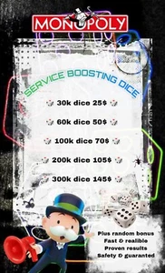 mon_opo_ly go Würfel Boosting Service - Account 30.000-30k Würfel - Bild 1 von 1