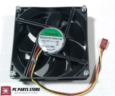HP Pavilion Elite m9000 m9425 Sunon 3-Pin Case Cooling Fan 92 x 92 x 25mm DC 12V - Image 1 of 4
