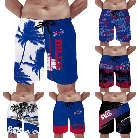 Buffalo Bills Mens Beach Board Shorts Casual Summer Quick Dry Swim Trunks Gift Cover