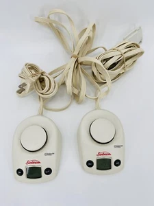 Manta eléctrica Sunbeam PAC-229 estilo D85KQP doble blanco controlador de 4 clavijas A4 - Imagen 1 de 3