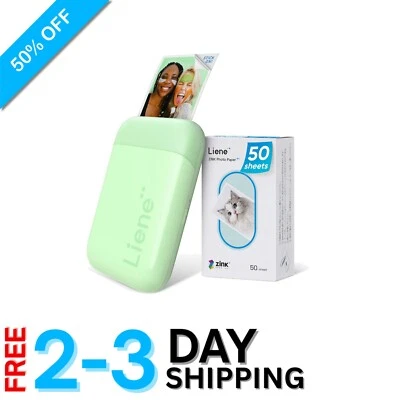 Instant Prints Anywhere! Portable 2x3” Photo Printer with Zink Paper & Bluetooth - Image 1 of 4