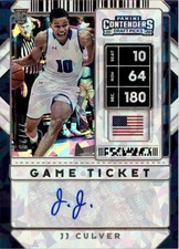 2020-21 Panini Contenders Draft Gold Cracked Ice Ticket #114 JJ Culver Auto /23