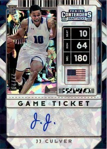 2020-21 Panini Contenders Draft Gold Cracked Ice Ticket #114 JJ Culver Auto /23