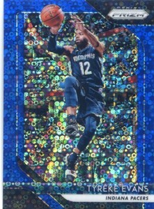 2018-19 Panini Prizm FAST BREAK PRIZMS Blue #/175 #94 Tyreke Evans - Indiana Pac