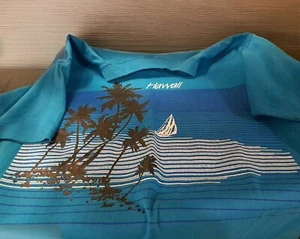 Blue Hawaiian VINTAGE 80s Single Stitch Tshirt - Picture 1 of 6