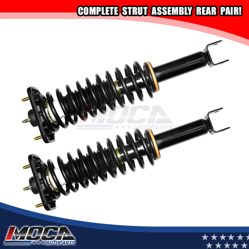 2 Rear Spring Struts Assembly Kit 95-98 Dodge plymouth Chrysler Cirrus Stratus Foto 1 de 4