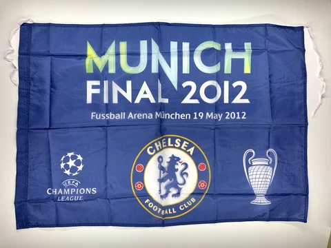 Munich Chelsea Final 2012 UEFA Champions League Flag Scarf Cover