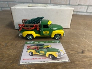 Ertl John Deere 1950 Chevy Pick Up Truck Bringing Home Xmas Tree 1:25 Scale Diec - Picture 1 of 5