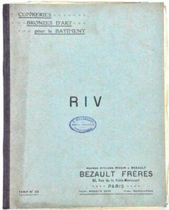 Catalogue BEZAULT FRERES, Paris, 1916. Cuivreries pour le bâtiment. - Bild 1 von 4