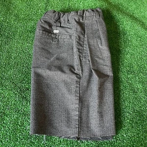 Zara Kids Adjustable Waist Pockets Brown Pleated Chino Cutoffs Shorts Size 10 - Picture 1 of 14