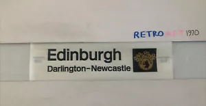 British Rail Train Blind X3 The Talisman Edinburgh Darlington Newcastle - Picture 1 of 10