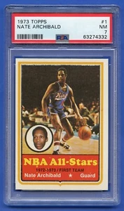 1973 NATE TINY ARCHIBALD PSA 7 NM TOPPS HOF KC OMAHA KINGS CELTICS (#1) RZC - Picture 1 of 3