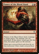 Flames of the Blood Hand - Foil Betrayers of Kamigawa MP MTG