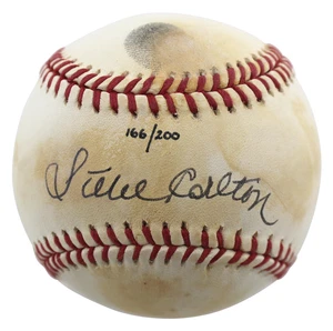 Phillies Steve Carlton Signed Thumbprint Onl Baseball LE #166/200 BAS #BD23246 - Picture 1 of 2