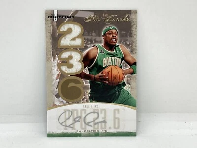 PAUL PIERCE 2007-08 Fleer Hot Prospects Stat Tracker Auto Patch /50 - ST-28 - Image 1 of 4