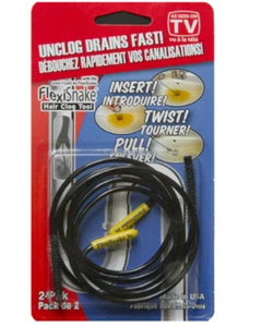 FlexiSnake Hair Clog Tool, 2-pk - Picture 1 of 2