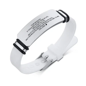 Personalised Inspirational To My Daughter Women Silicone Bracelet Christmas Gift - Picture 1 of 16