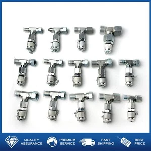 Set Connettore Raccordi a T 14PZ per Manometro Idraulico Test Kit Garanzia - Foto 1 di 5