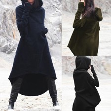 hooded maxi sweatshirt dress