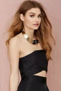 Nasty Gal Cameo Womens Black Pleated Smoke Crop Top Size XS - Picture 1 of 9