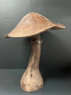 CARVED WOOD MUSHROOM PAPERMACHE MOLD - Image 1 of 4