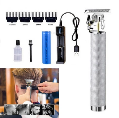 Tagliacapelli Macchinetta Rasoio oer Capelli Professionale Regola Barba Argento - Immagine 1 di 4