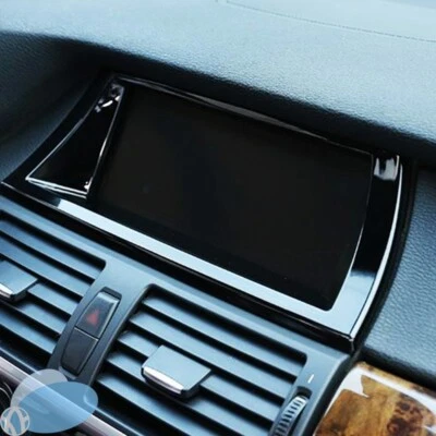 Car Interior Navigation Panel Cover Trim Accessories For 2008-2013 BMW X5 X6 Foto 1 de 4