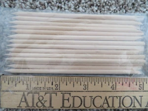 120 Wooden Cuticle Sticks Double End Point & Beveled 5" Manicure Nail Pusher - Picture 1 of 4