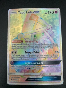 Tapu Lele GX 155/145 Hyper Secret Rare SM Guardians Rising Pokemon 2017 NM - Picture 1 of 3