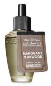 RECARGA DE FLORES DE PARED DE MADERA DE TECA CAOBA BATH & BODY WORKS. NUEVO - Imagen 1 de 1