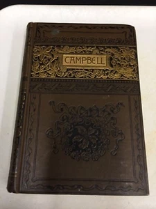 Antique Poetical Works of Thomas Campbell Gilt Binding Embossed Crowell Book ILL - Bild 1 von 10