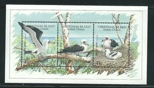 Christmas Island Scott # 274 MNH S/S WWF Wildlife Seabirds - Picture 1 of 1