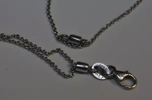 Massive 14k Weißgold Doppelstrang 16,5" Halskette Kette 3,4 g Made Italy - Bild 1 von 4