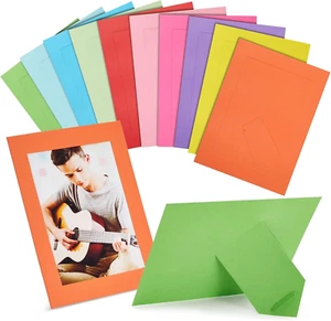 30 Stück bunte 5x7 Papier Bilderrahmen, Karton Foto Staffeleien zum Selbermachen, Klasse - Bild 1 von 12