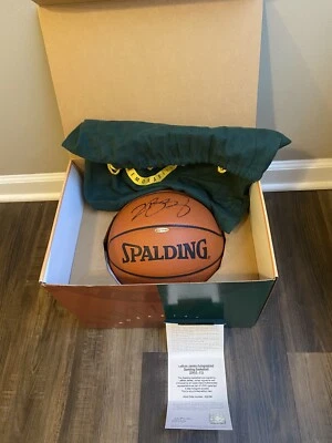 Lebron James UDA Upper Deck Signed Autograph 2003 Rookie Spalding Basketball BOX - Image 1 of 4