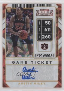2020 Panini Contenders Draft Picks Game Ticket Gold Cracked Ice /23 Austin Wiley