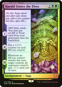 MTG FOIL Harald Unites the Elves Promo Pack Kaldheim  - Promo: Planeswalker - Picture 1 of 1