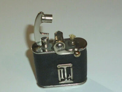 COLIBRI Semi-Automatique Briquet " Démarreur " Avec Leather Coat -1930 - Rare - Photo 1/4