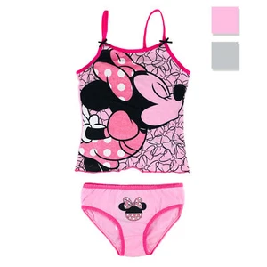 Pigiama bambina Disney Minnie completo canotta e mutandina estivo cotone 3140 - Picture 1 of 3
