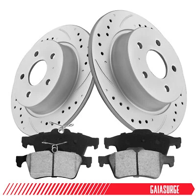 Rear Rotors Brake Pads Kit for Ford F-150 Expedition Lincoln Blackwood Navigator - Изображение 1 из 4